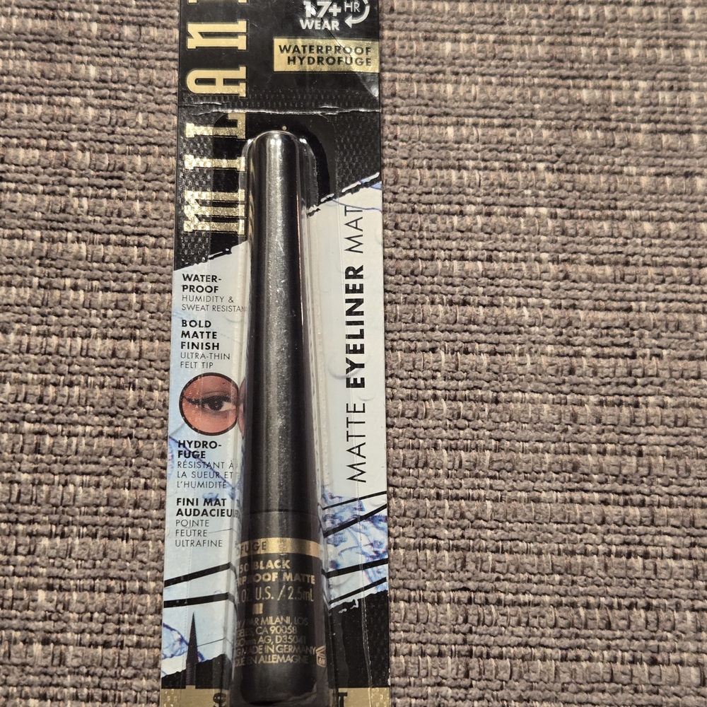 Milani Waterproof Matte Black Eyeliner‎
